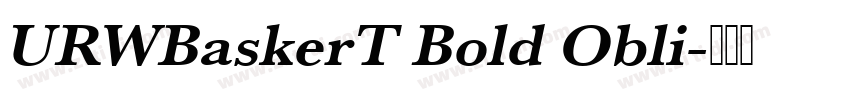 URWBaskerT Bold Obli字体转换